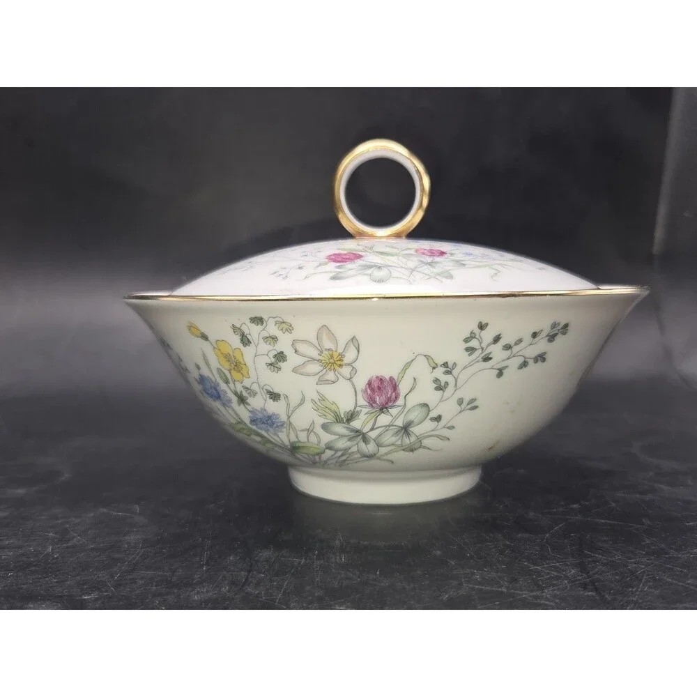 Vintage Seltmann Weiden Bavaria Germany Porcelain Covered Bowl Liane Pattern